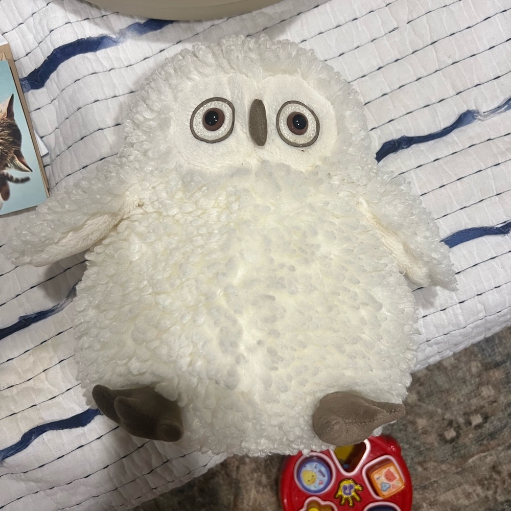 jellycat brand snow owl gently played with